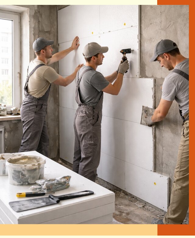 Утепление пенопластом домов и стен в Скопине от 1928 руб. — ТепломастерСкп