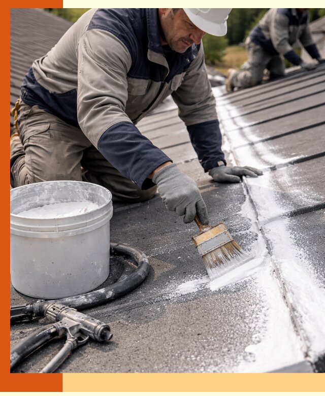 Утепление кровли жидкой теплоизоляцией в Скопине