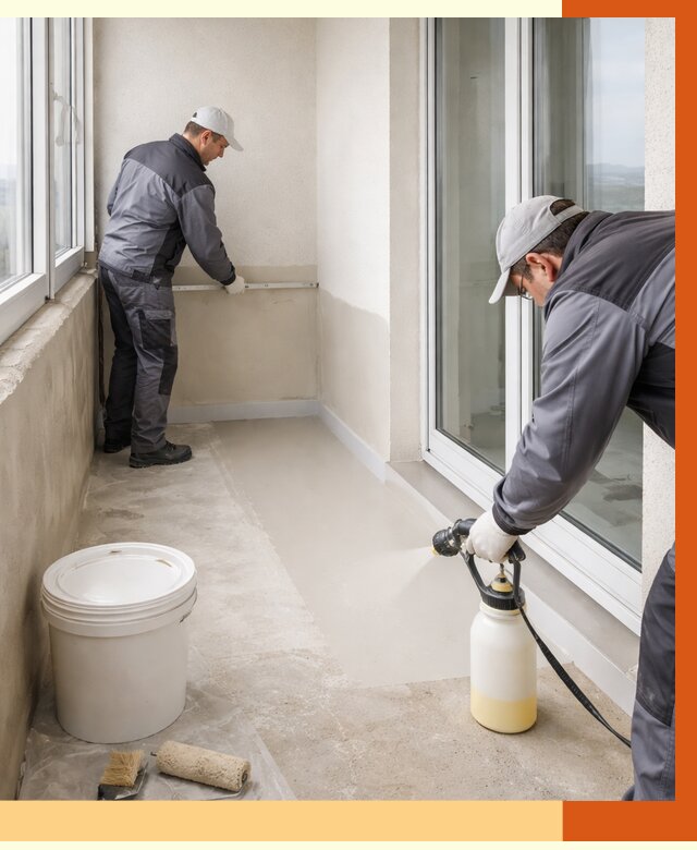 Утепление балкона жидкой теплоизоляцией в Скопине от 5992 руб./м2 | ТепломастерСкп