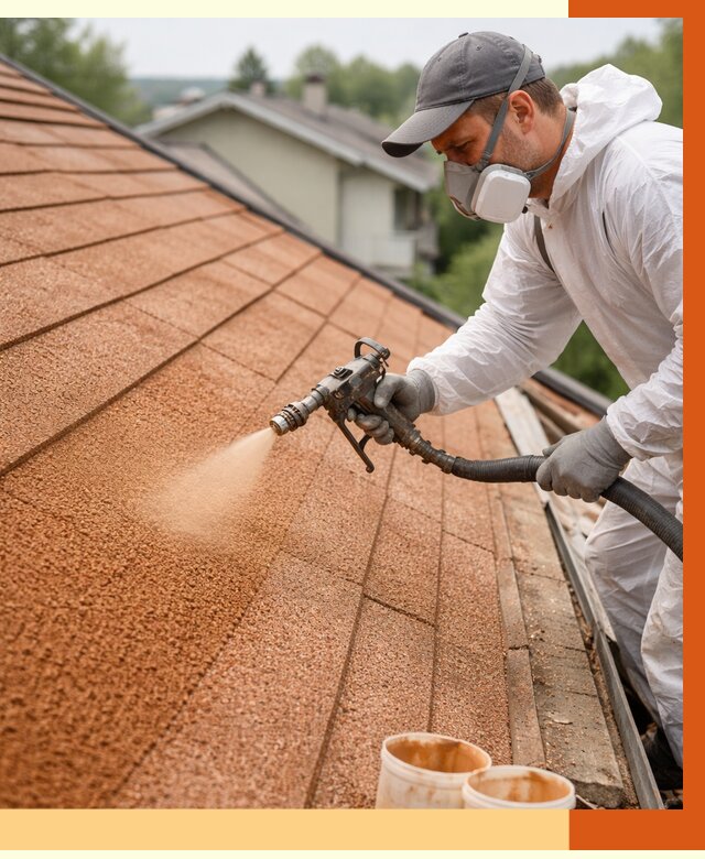 Утепление кровли жидкой пробкой в Скопине от 2814 руб./м² под ключ | ТепломастерСкп