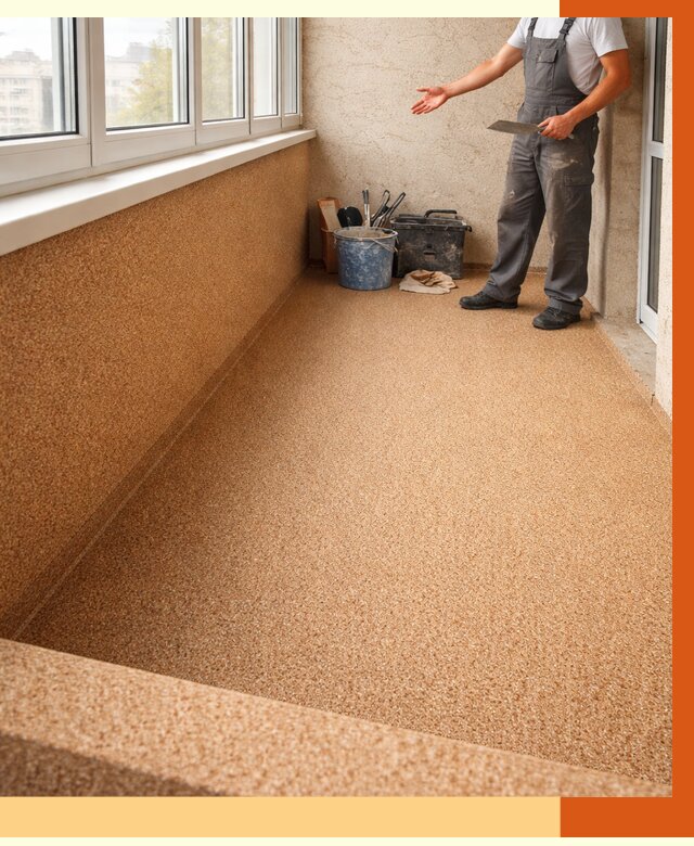 Утепление балкона жидкой пробкой в Скопине от 3804 руб/м² под ключ | ТепломастерСкп