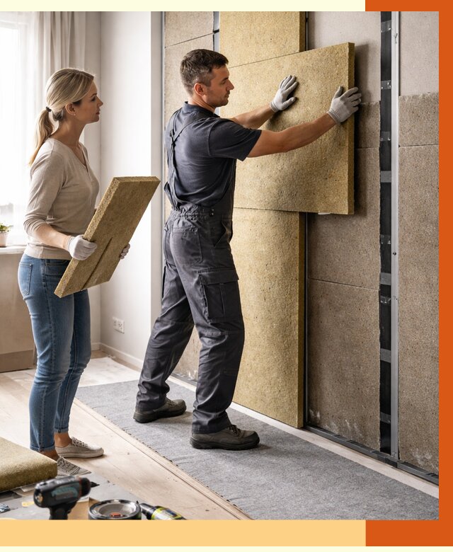 Профессиональная шумоизоляция квартиры в Скопине от 7816 руб. за м2 | ТепломастерСкп