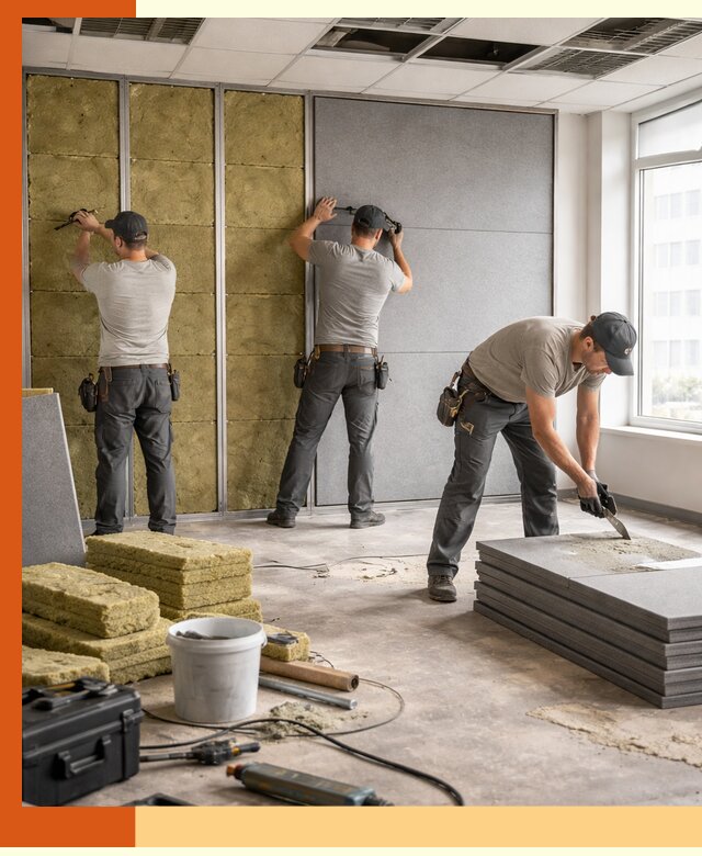 Профессиональная шумоизоляция офисов в Скопине для комфорта сотрудников