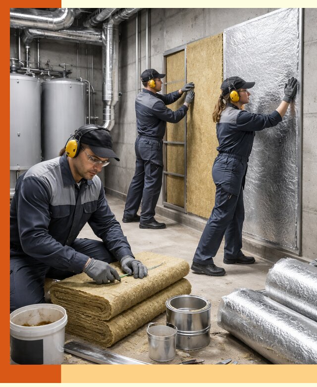 Шумоизоляция котельной в Скопине: профессиональный монтаж и материалы