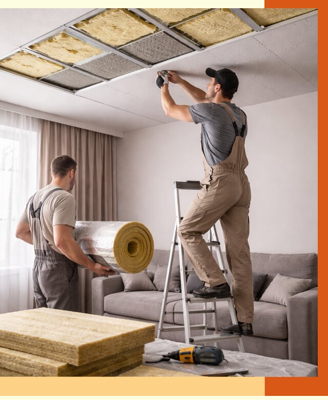 Шумоизоляция потолка в Скопине от 2345 руб. под ключ | Профессионально — ТепломастерСкп