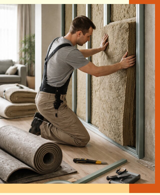 Шумоизоляция перегородок в Скопине от 1719 руб. за м2 — ТепломастерСкп