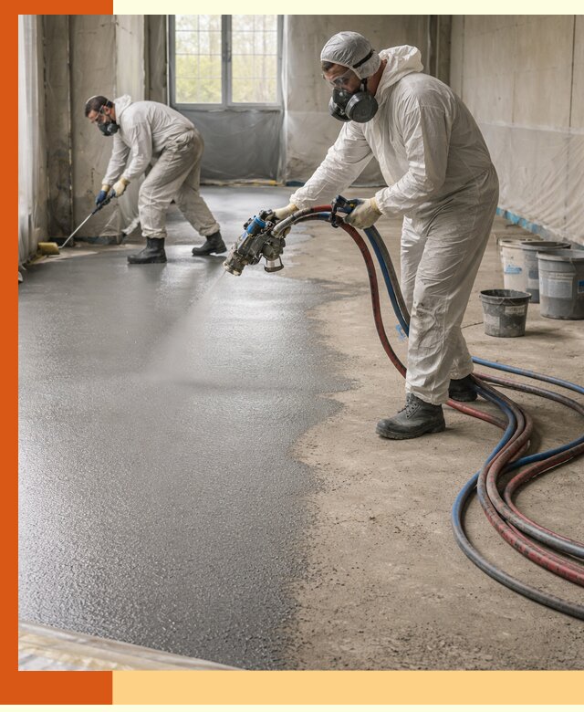 Гидроизоляция полимочевиной полов и конструкций в Скопине