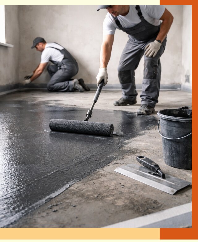 Профессиональная гидроизоляция пола в Скопине от 8858 руб. под ключ | ТепломастерСкп