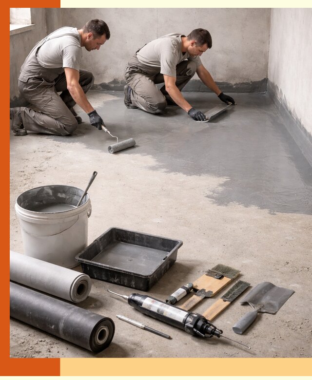 Гидроизоляция пола в Скопине — надежная защита от влаги и протечек