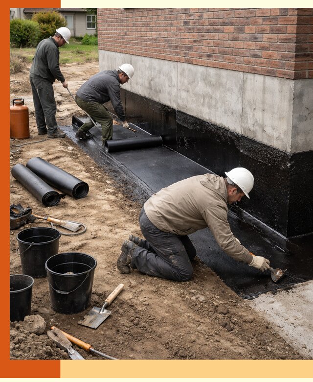 Гидроизоляция фундамента в Скопине: надежная защита строений