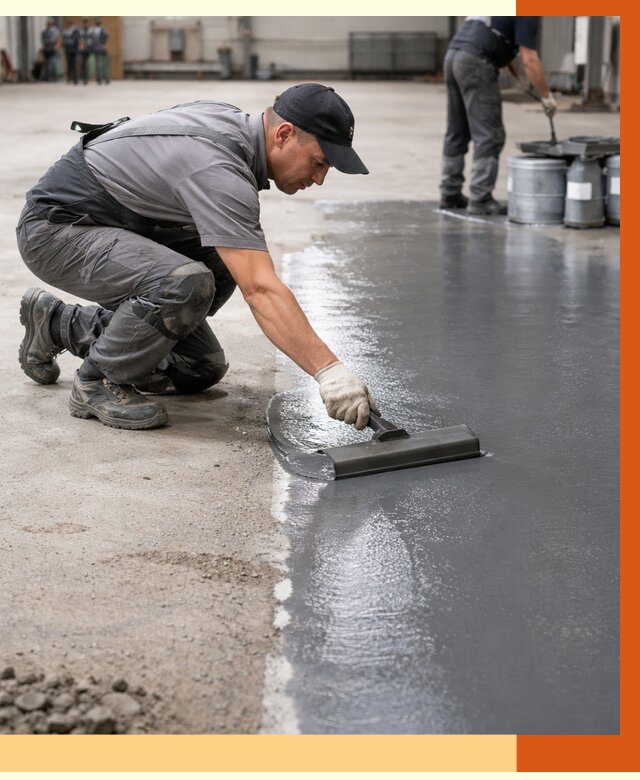 Гидроизоляция промышленного пола в Скопине от 1251 руб./м2 — ТепломастерСкп специалисты под ключ