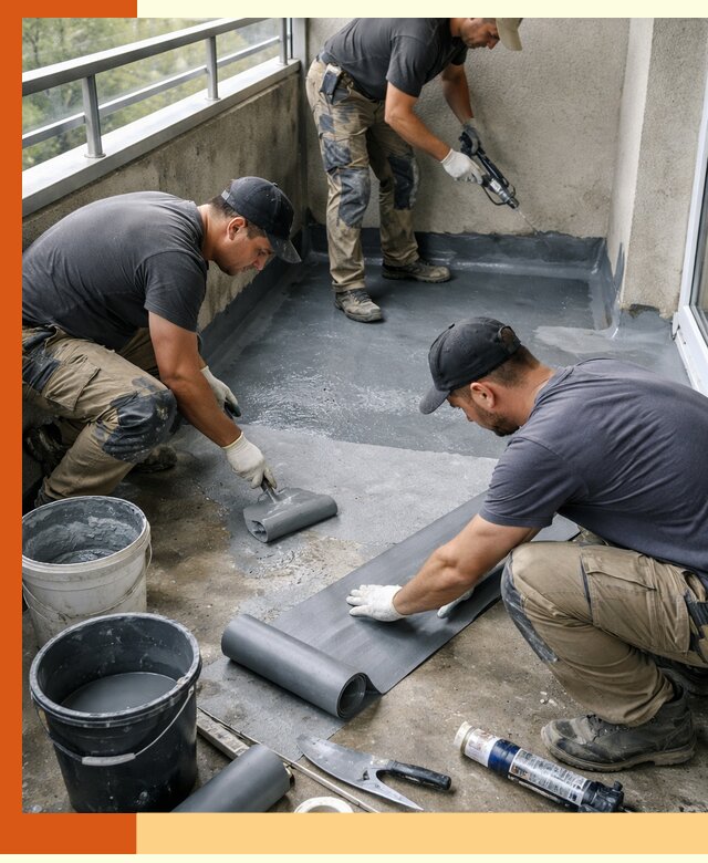 Гидроизоляция балкона в Скопине: надежная защита от протечек