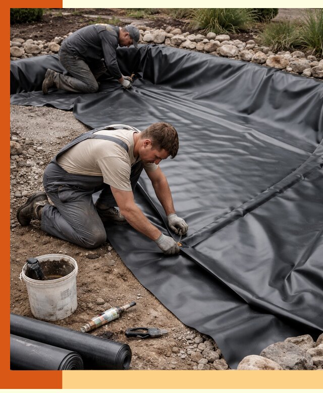 Гидроизоляция пруда в Скопине: надежная защита и герметизация