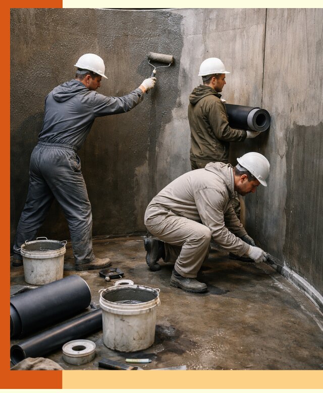 Гидроизоляция резервуара профессионально в Скопине