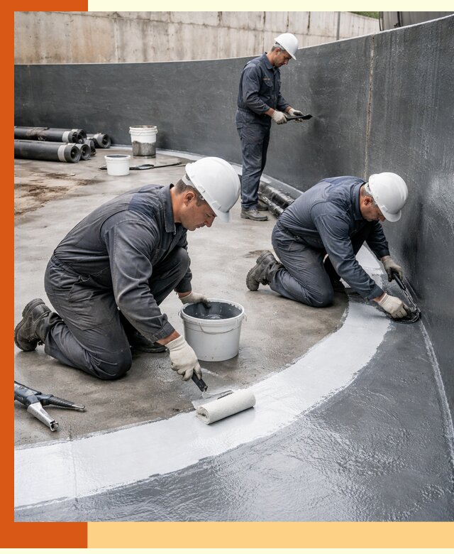 Гидроизоляция резервуара для топлива в Скопине