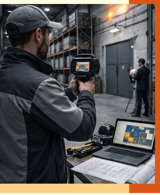 Тепловизионное обследование склада в Скопине от 6774 руб. | ТепломастерСкп