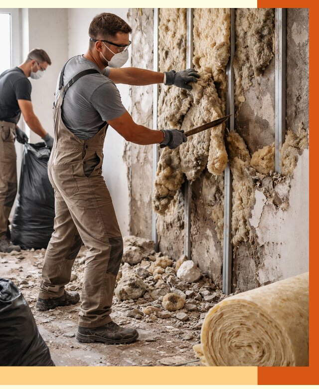 Демонтаж старого утеплителя в Скопине от 3647 руб. — работы под ключ | ТепломастерСкп