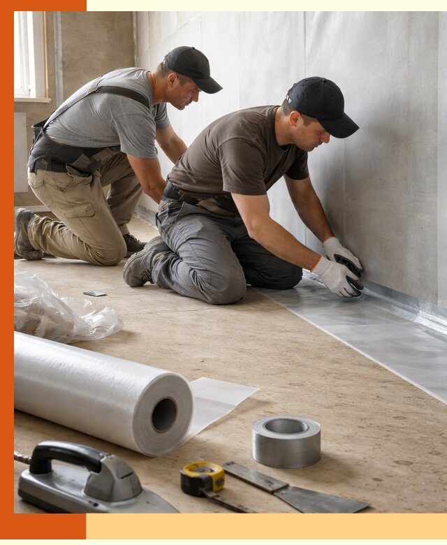 Монтаж пароизоляции для дома и помещений в Скопине