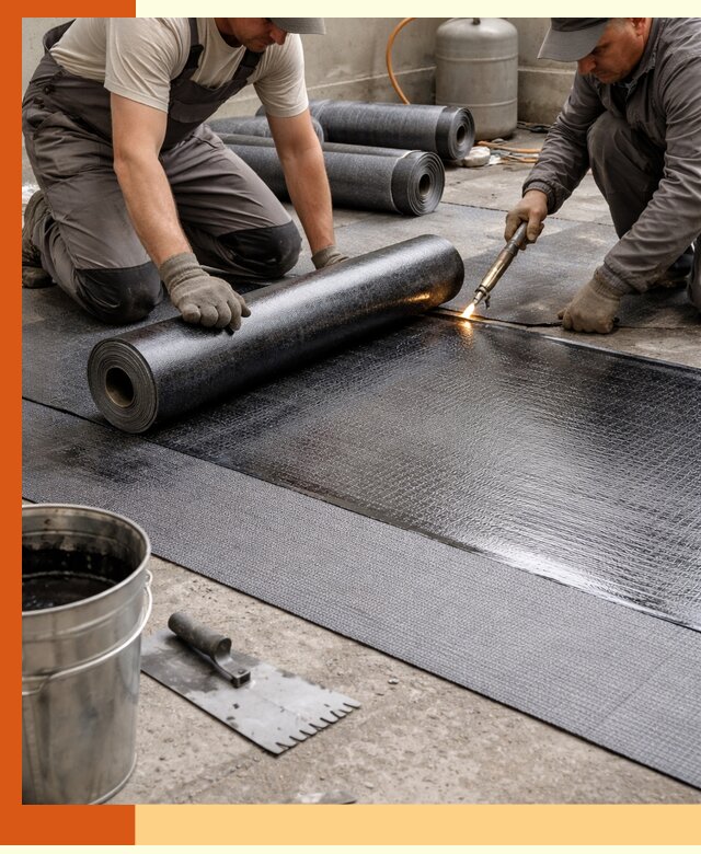 Монтаж гидроизоляционной мембраны в Скопине для зданий и конструкций