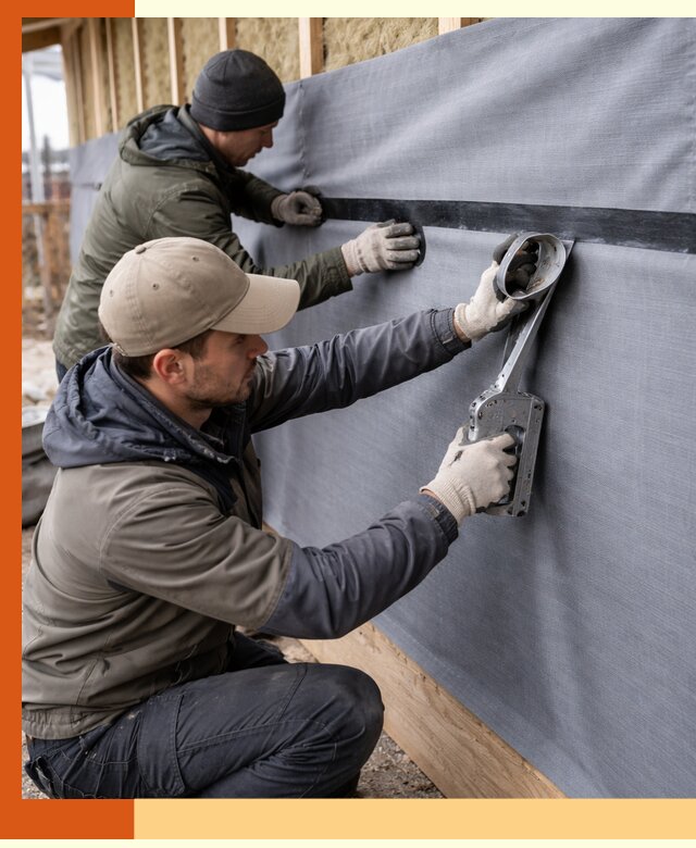 Монтаж ветроизоляции зданий и конструкций в Скопине