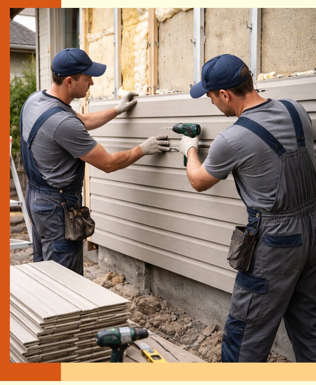 Монтаж сайдинга после утепления в Скопине качественно и надежно